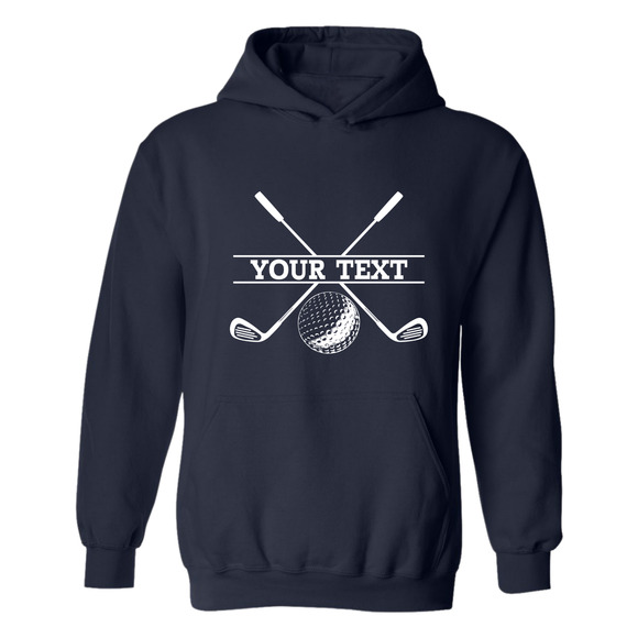 Golf Hoodie Personalized Golf Ball Club YOUR NAME Sweatshirt - Picture 14 of 15